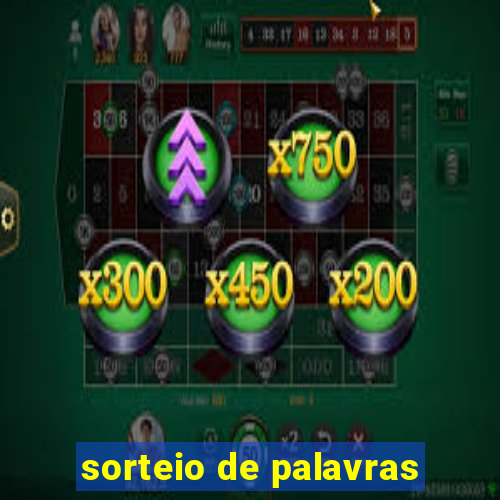 sorteio de palavras